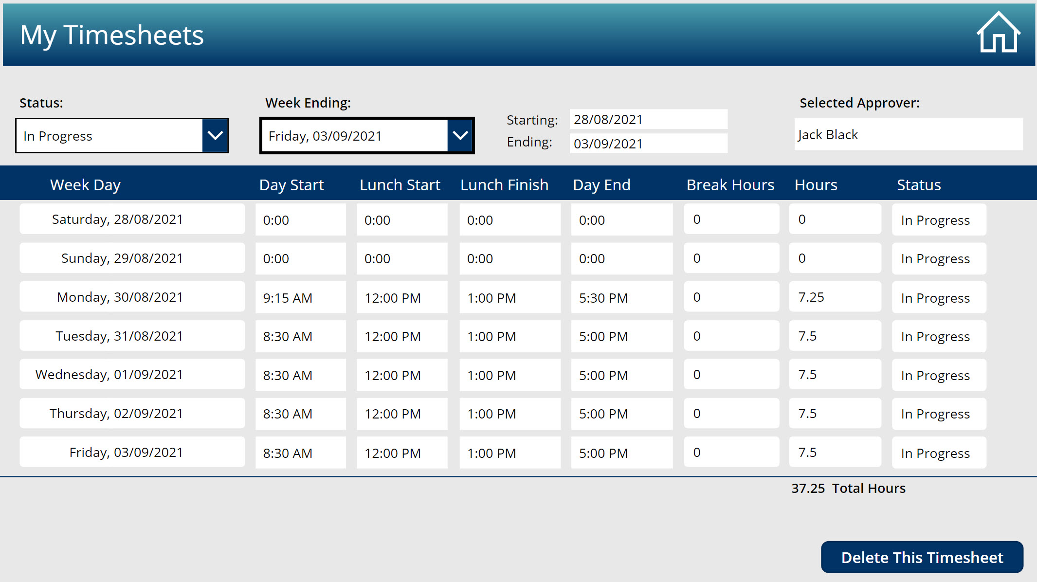 Basic Timesheet Management Solution - Image 3