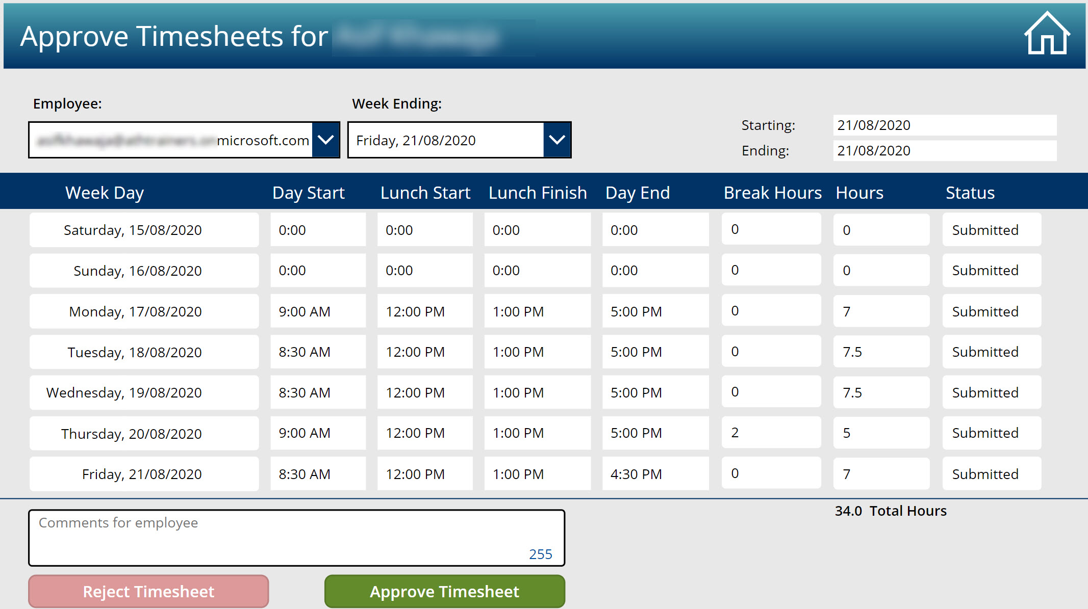 Basic Timesheet Management Solution - Image 5